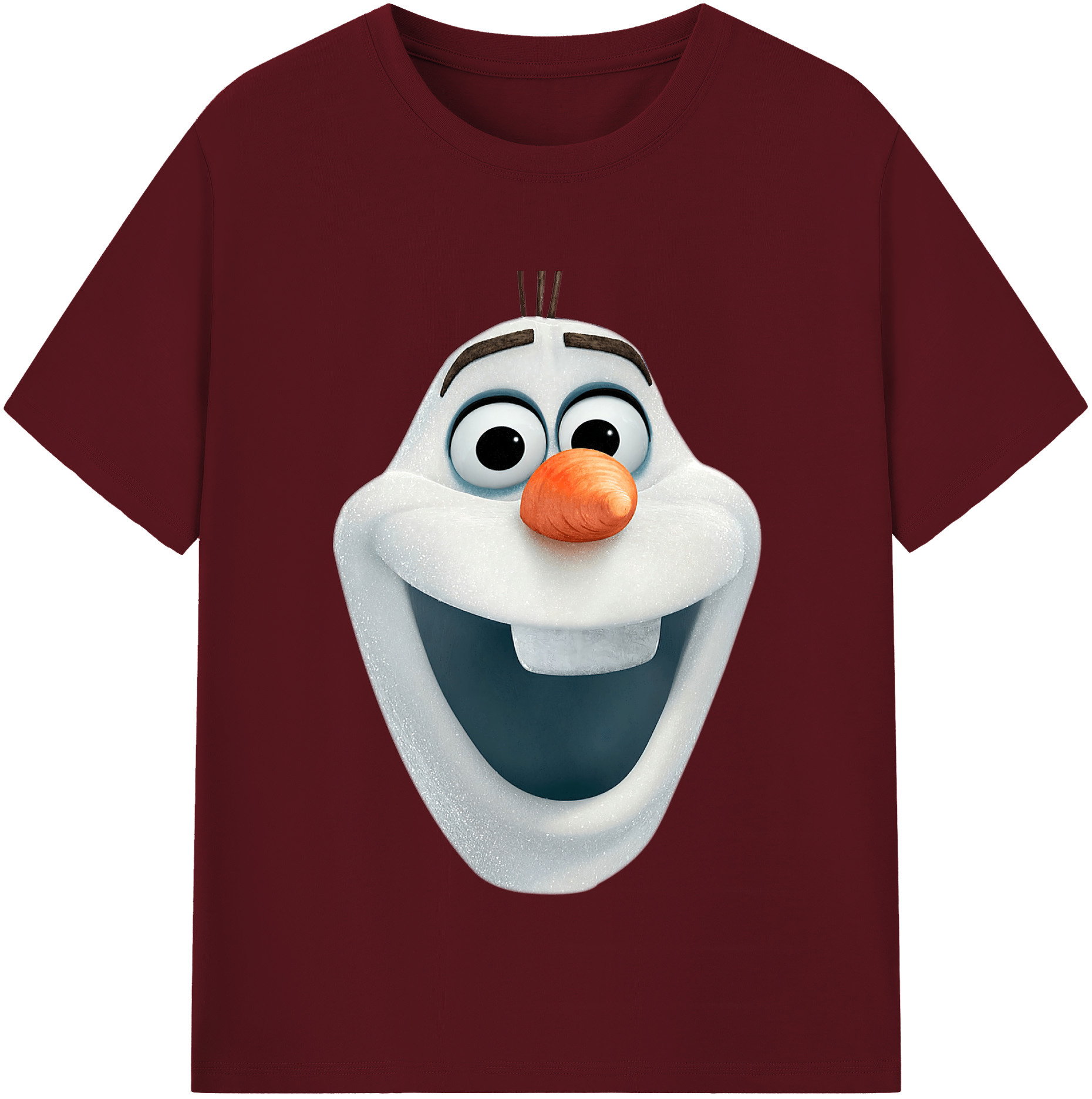 （画像用） アナと雪の女王 アンナ エルサ Frozen Anna Elsa 綿100％半袖Tシャツ（フロントプリント）